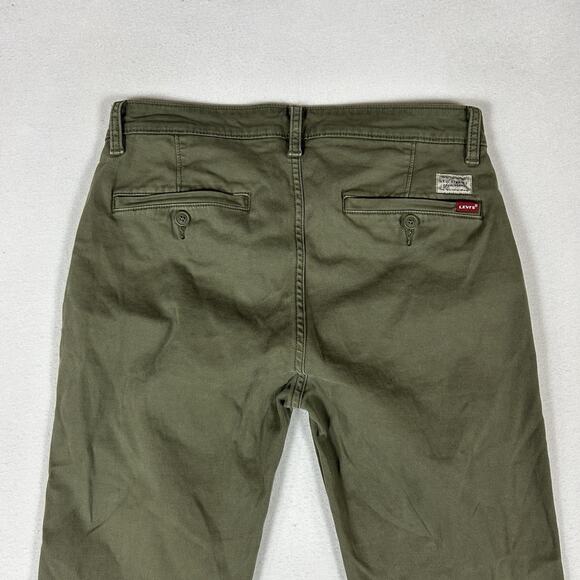 Levi's XX Chino Pants Men's Size 30x30 Green Slim Taper Khaki Casual Mid Rise - Picture 11 of 16